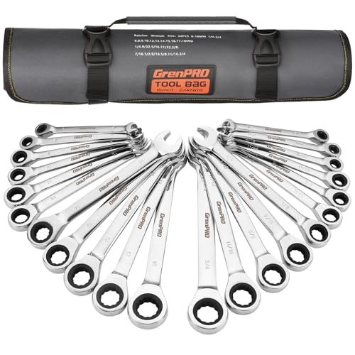 GRENPRO 22-Piece Ratcheting Wrench Set