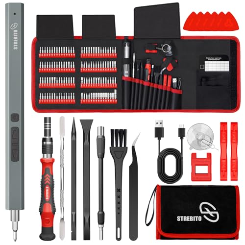 STREBITO Electric Screwdriver, 144-in-1 Precision Screwdriver Set, 120 Magnetic Bits (Alternate ASIN)