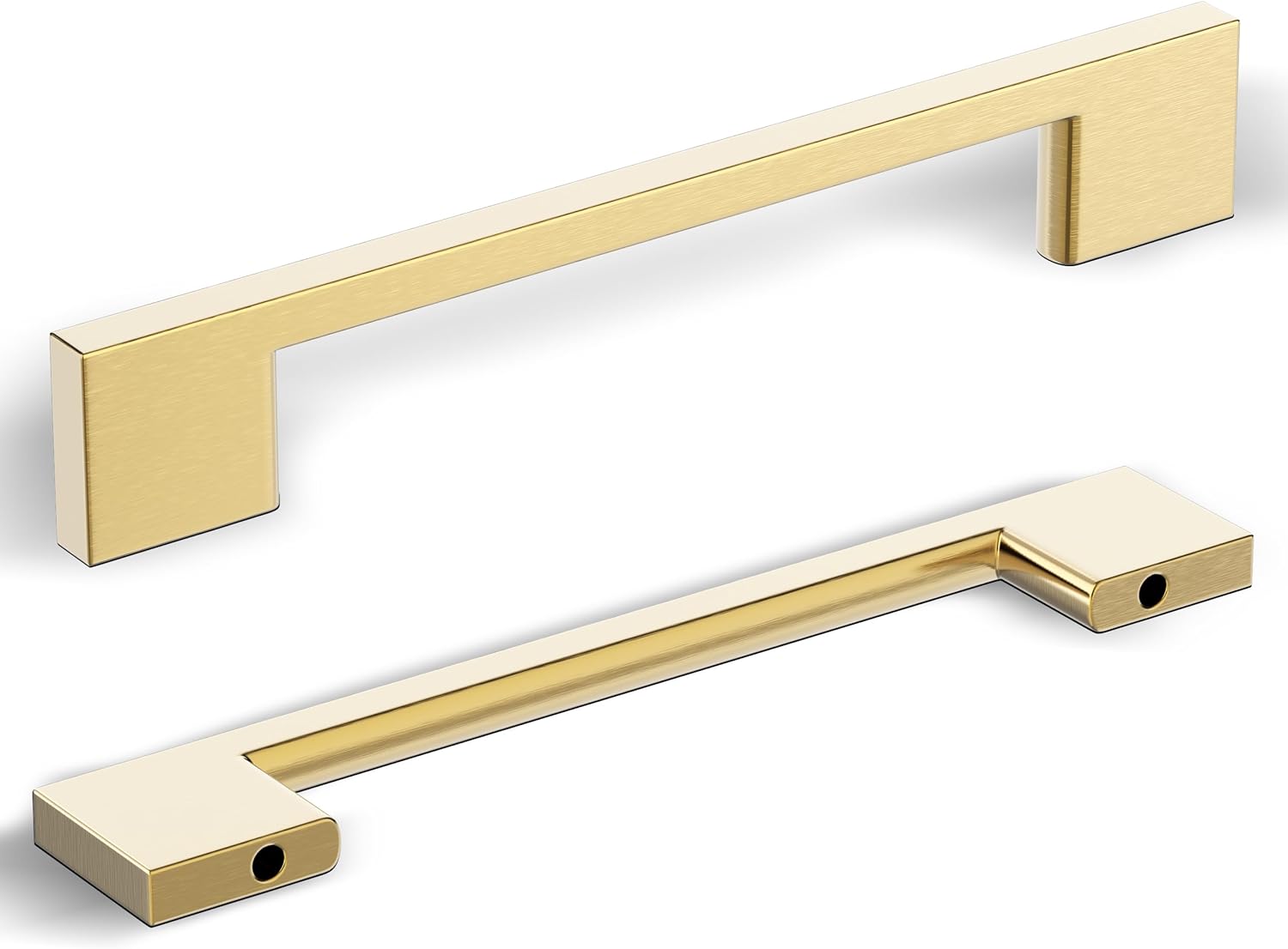 Southern Hills 10 Pack Gold Cabinet Pulls 128mm Brushed Gold Drawer Pulls Gold Handles for Drawers Brushed Brass Drawer Pulls Gold Cabinet Handles Brass Cabinet Pulls Gold Kitchen Hardware Cupboard