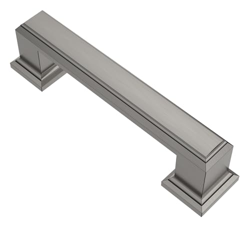 Alzassbg 10 Pack Brushed Black Nickel Cabinet Pulls, 3 Inch(76mm) Hole Center Cabinet Handles Kitchen Pulls for Cabinets and Drawer AL3071BBN