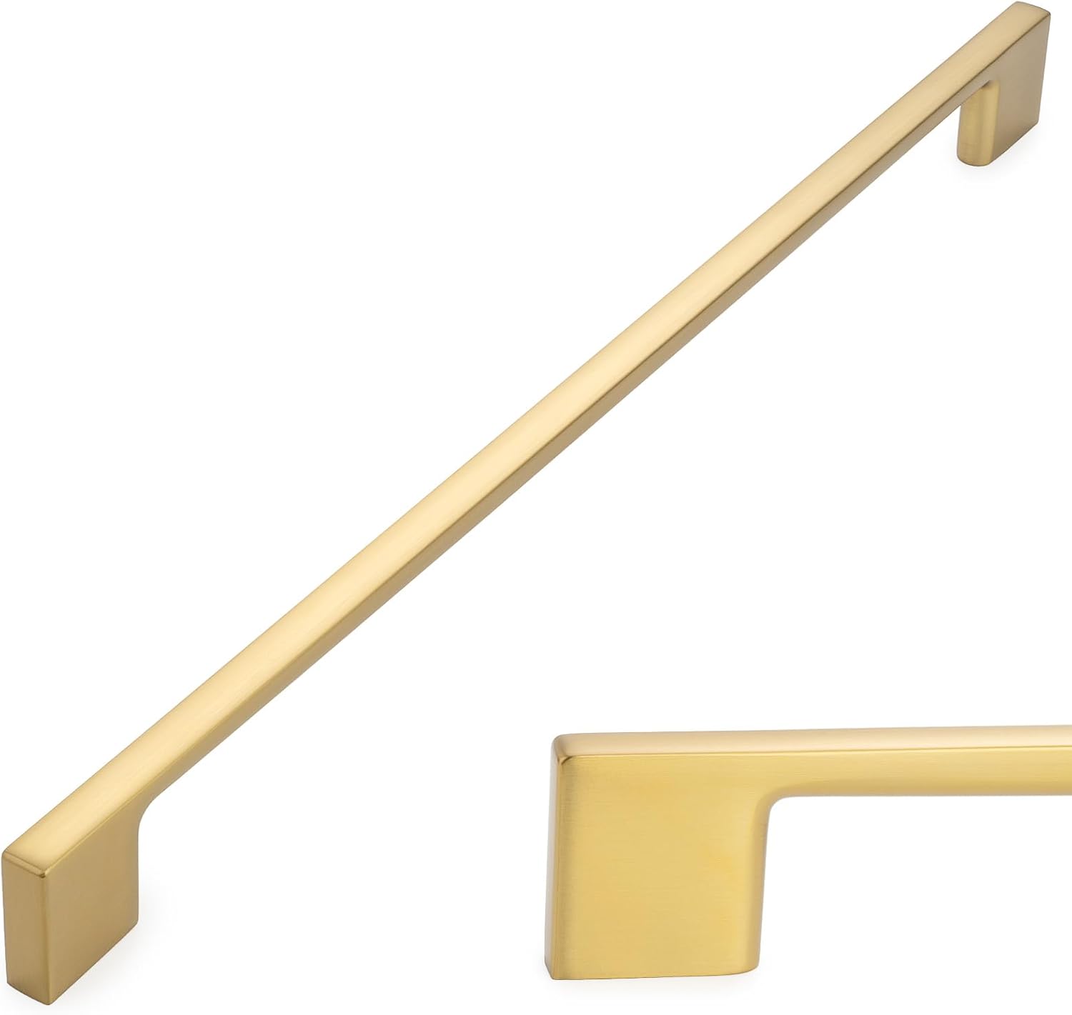KOOFIZO 5 Pack 11-5/16 Inch Brushed Gold Kitchen Cabinet Pulls Gold Cabinet Handles Gold Cabinet Hardware for Kitchen Cabinets Drawer P01 Dresser Cupboard Bedroom Bathroom