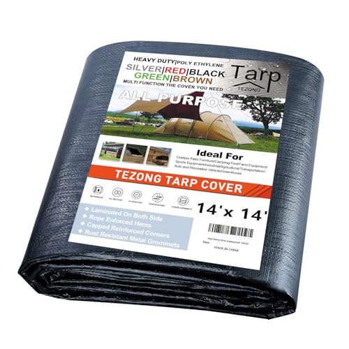 TEZONG Tarps Heavy Duty 14x14ft