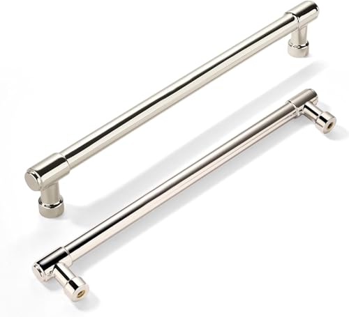 khtumeware Appliance Pulls Polished Nickel 12 Inch(305mm) Center to Center 1 Pack Heavy Duty Drawer Pulls Kitchen Cabinet Handle Cabinet Hardware