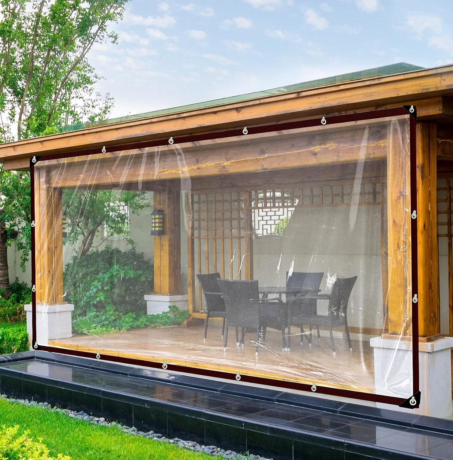 Curfakul 10x12 Clear Tarp