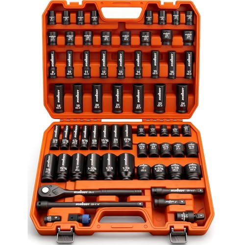HORUSDY 1/2" Drive Impact Socket Set