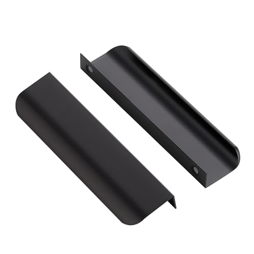 Ravinte 20 Pack Finger Pulls (Matte Black)