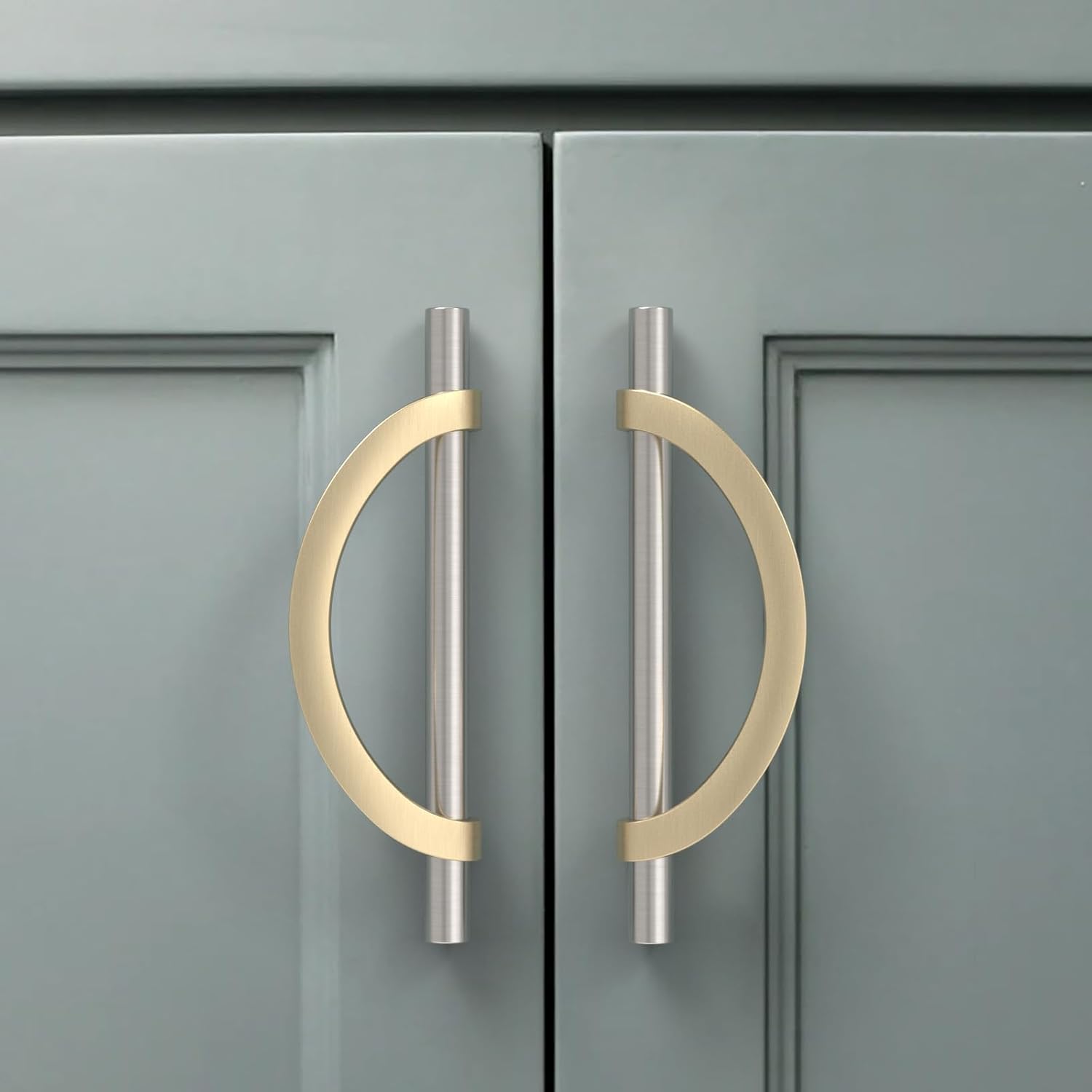 Amerdeco Brushed Satin Nickel & Gold