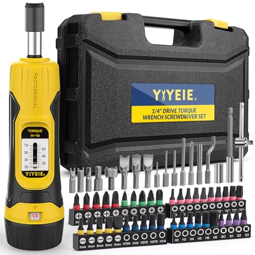 YIYEIE 60Pcs Torque Screwdriver