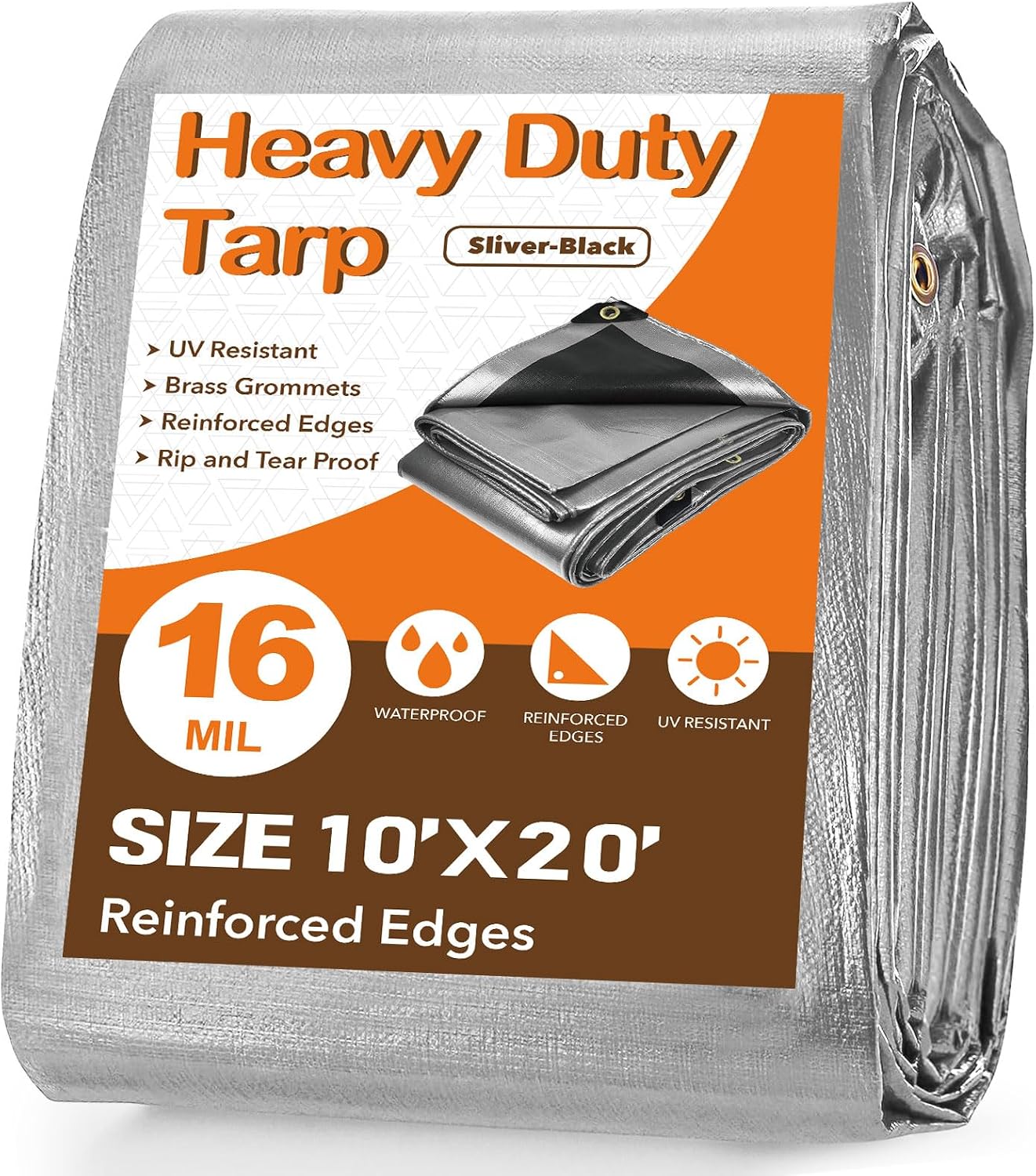 Pattiumo 10 x 20 ft 16 Mil Tarp