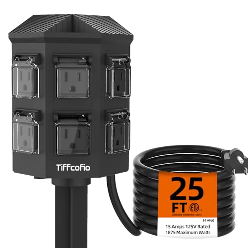 Tiffcofio Outdoor Power Strip