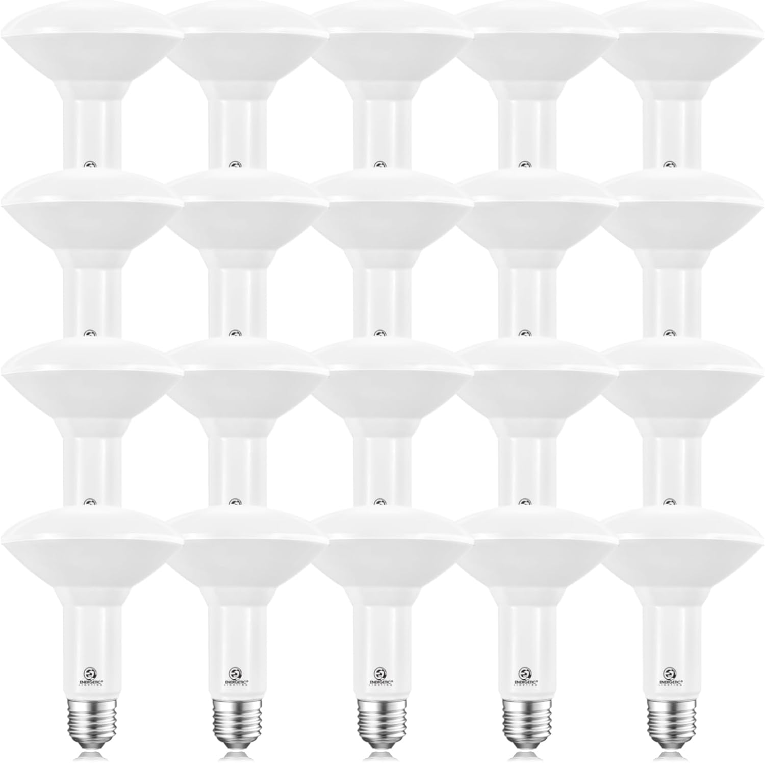 Energetic LED BR30 Flood Light Bulbs Indoor, Daylight 5000K, Dimmable, 65 Watts Recessed Light Bulbs for Cans, 650 Lumen, ETL Listed, 20 Pack