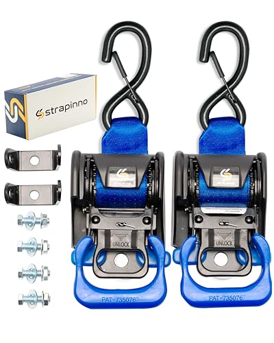 Strapinno Heavy Duty Retractable Ratchet Straps