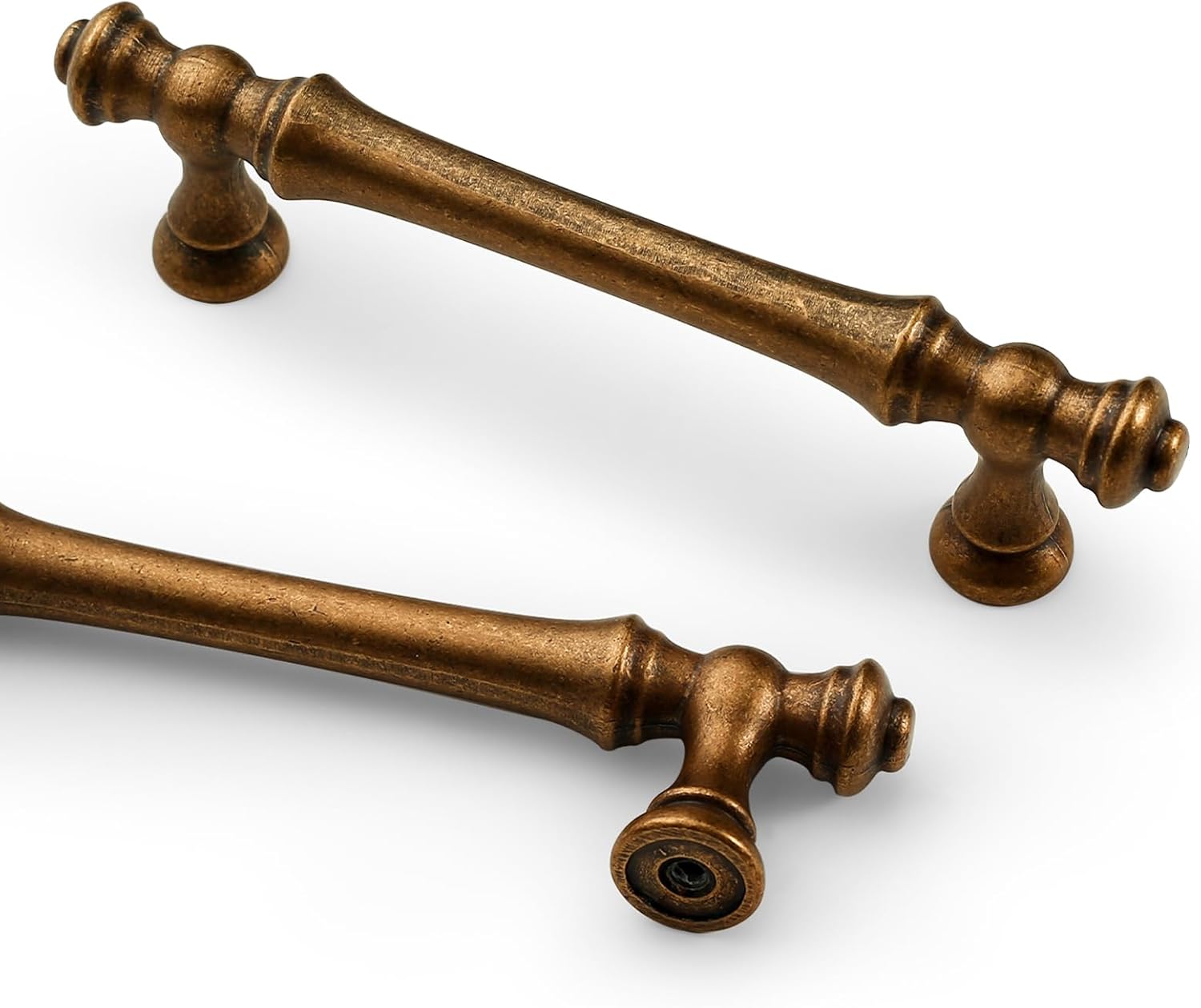 Asidrama 10 Pack 3 Inch(76mm) Antique Brass Kitchen Cabinet Handles, Cabinet Pulls Kitchen Cabinet Hardware for Cupboard Drawer Pulls