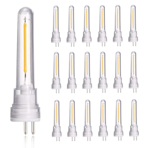HISTAR 18 Pack S14 Led Bulbs Dimmable S14 Replacement Bulbs for Outdoor String Lights, Shatterproof and Waterproof Warm White 2700k