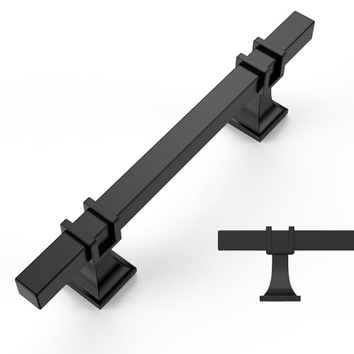 Amerdeco 3.75" Black Modern Pulls
