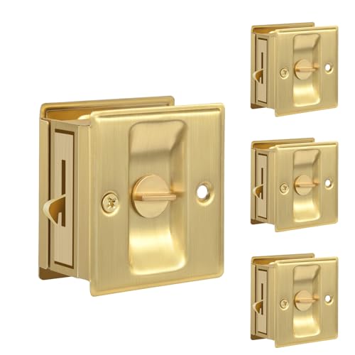 HOMOTEK Privacy Sliding Door Lock with Pull