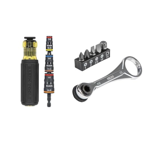 Klein Tools 7-in-1 Flip Socket + Mini Ratchets