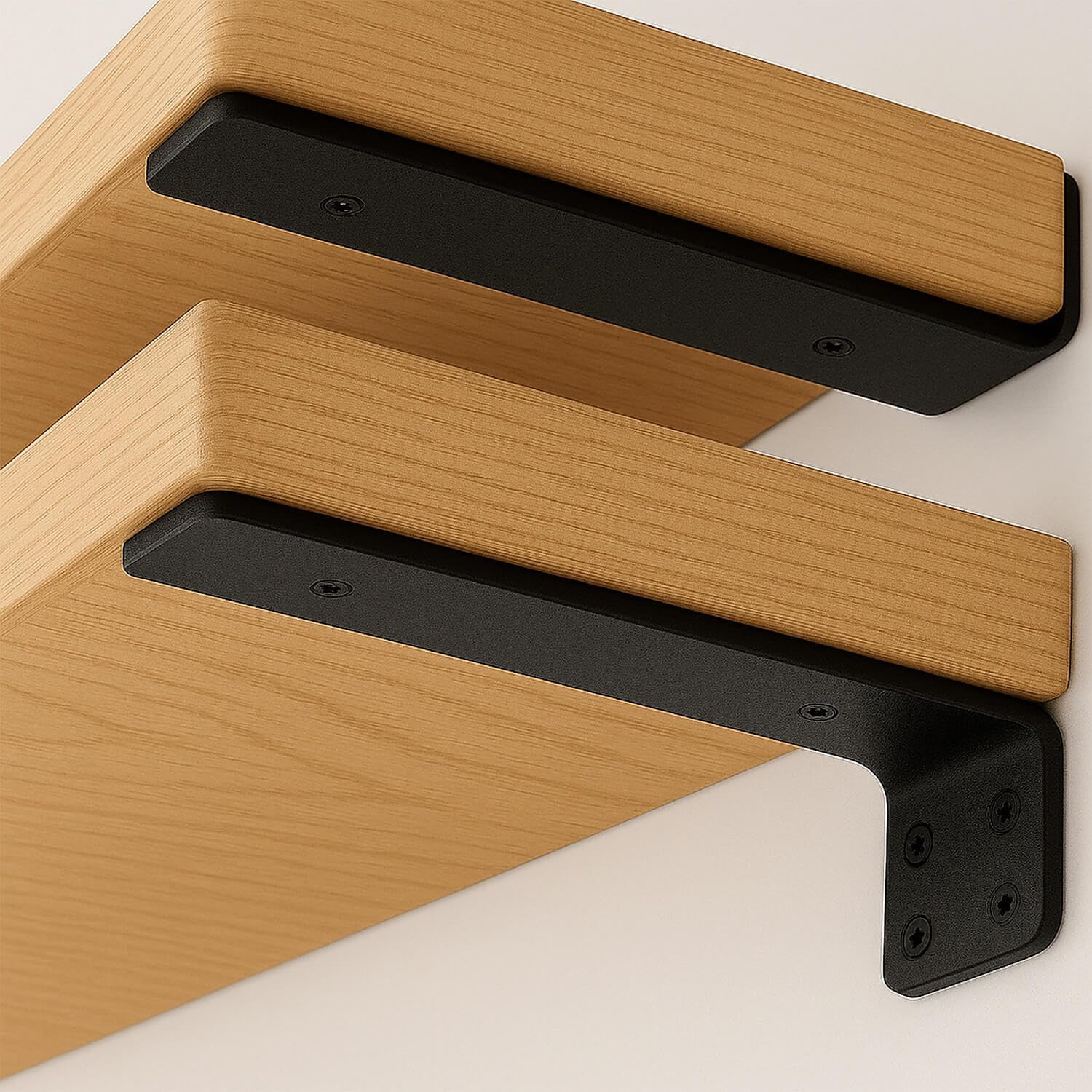 OIVGGUR 10 Inch Hidden Shelf Brackets