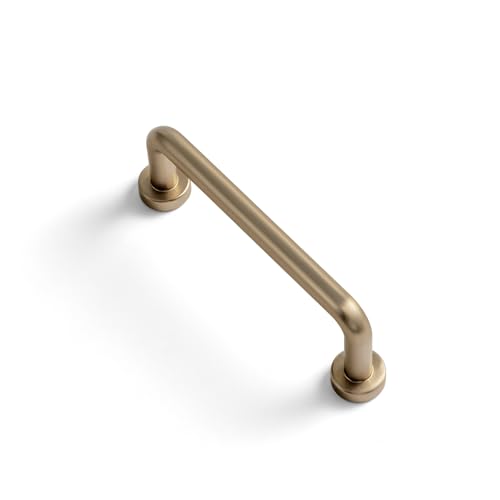 Goo-Ki 6 Pack 3" Center to Center Champagne Bronze Modern Cabinet Pulls Solid Contemporary Home Improvement Hardware Drawer Pulls Zinc Alloy Kitchen Handles