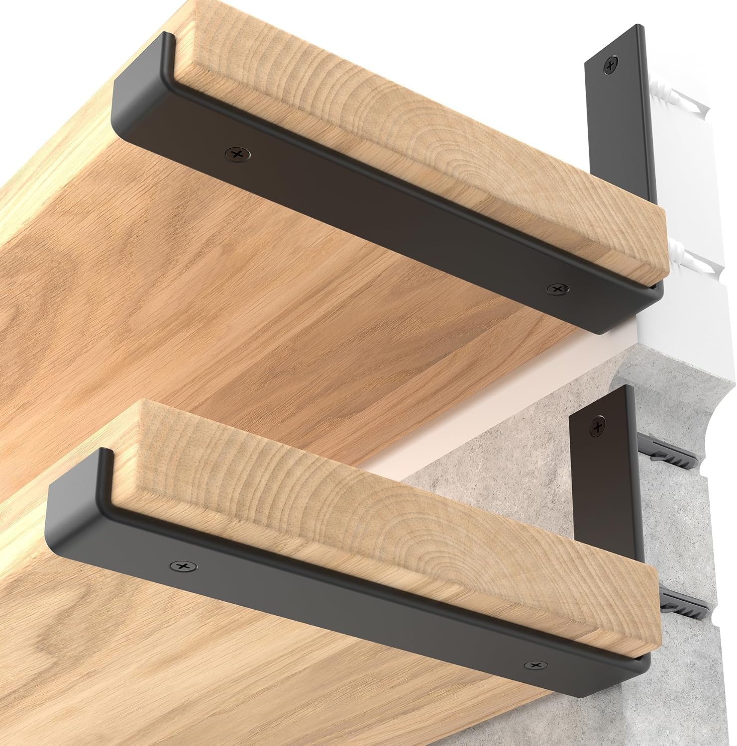 LEOPO 8 inch Shelf Brackets 8-Pack