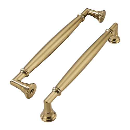 khtumeware 10 Pack 6 Inch Brushed Brass Cabinet Pulls