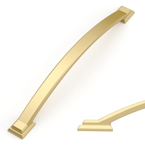 Amerdeco 10 Pack Brushed Gold Cabinet Pulls