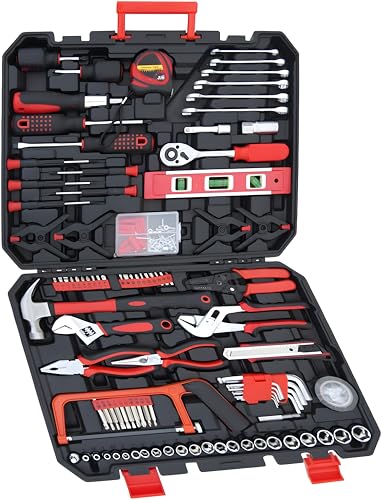 237 Piece Tools Set Professional All-in-One Home Tool Kit with Plastic Toolbox for College, General Household and Repair Set
