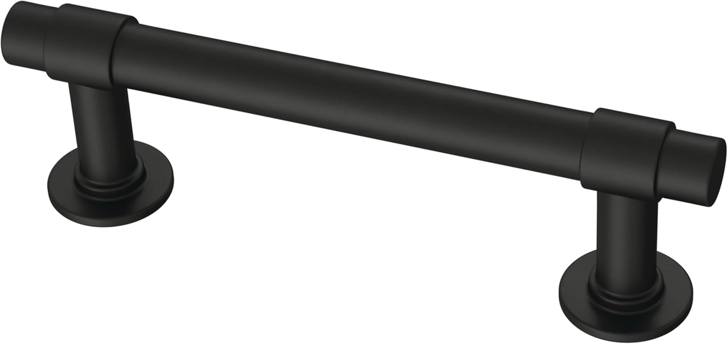 Franklin Brass Bar (20-Pack) Cabinet Handles 3" Hole Center Pulls | Matte Black Hardware Kitchen Door, Drawers, Dressers, Furniture P29520K-FB-B2