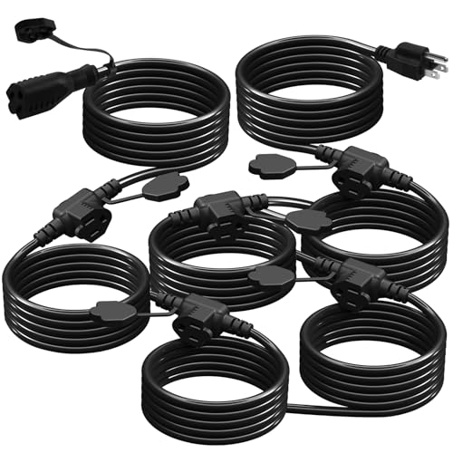 Makevivi 50Ft 6‑Outlet Extension Cord