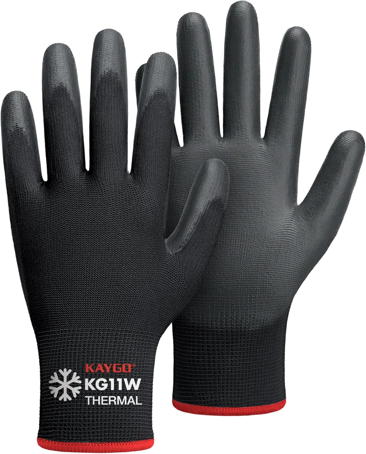 KAYGO Winter Work Gloves, Black, S