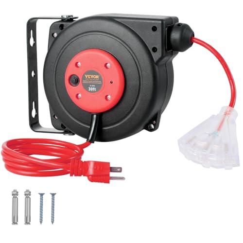 VEVOR Retractable Extension Cord Reel