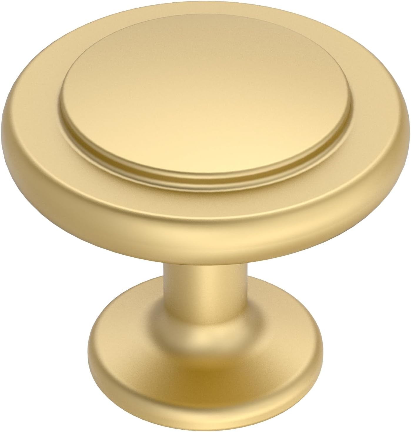 Alzassbg 25 Pack Matte Gold Cabinet Knobs, 1-1/4 Inch Diameter Kitchen Hardware Round Knobs for Cabinets and Drawers AL6012MGP