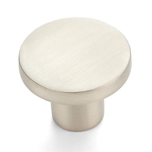 Ravinte 40 Pack Cabinet Knobs Brushed Nickel Kitchen Cabinet Knobs Round Dresser Drawer Knobs Silver Drawer Pulls Closet Door Knobs 1-1/5 Inch