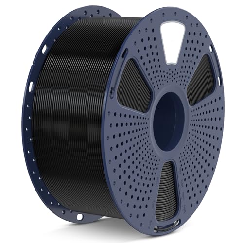 SUNLU Large Spool 2.7KG ASA Filament, UV/Rain/Heat Resistant Tough 3D Printer Filament 1.75mm, Great for Printing Outdoor Functional Mechanical Parts, Big Roll ASA Filament. (Black)