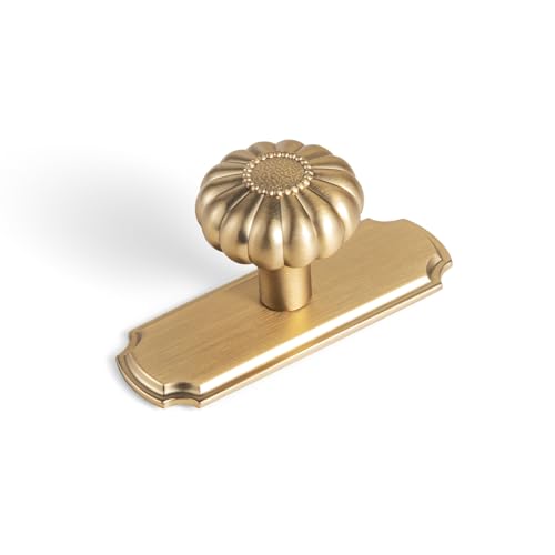 Elegant Bloom Champagne Bronze Cabinet Knobs