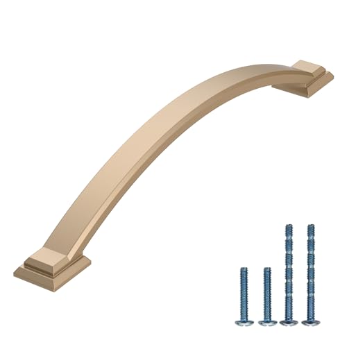 AOOTOCH 10 Pack Champagne Gold Cabinet Pulls 6.25 Inch Cabinet Handles Kitchen Handles for Cabinets Kitchen Cabinet Hardware Champagne Drawer Pulls Kitchen Pulls