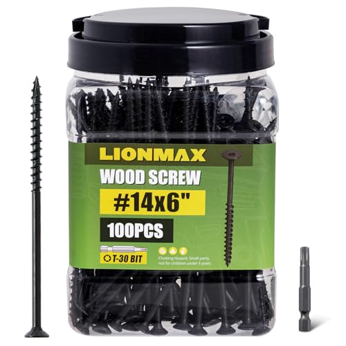 LIONMAX #14 x 6" Black