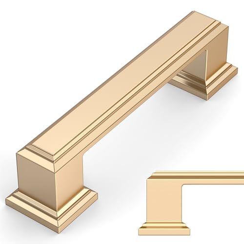 Amerdeco 10 Pack Brushed Brass 3in CC