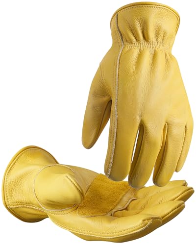 DULFINE Leather Work Gloves