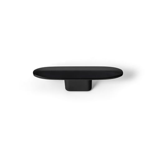 Goo-Ki 6 Pack Large Matte Black Drawer Knobs Kitchen Cabinet Hardware Knob - 3" Full Length Single Hole Black Bar Modern Handle for Closet Wardrobe Dresser Cupboard, 1751MB-DD6
