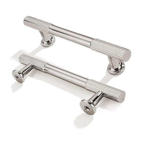 10Pack 4-Inch Polished Nickel Pulls