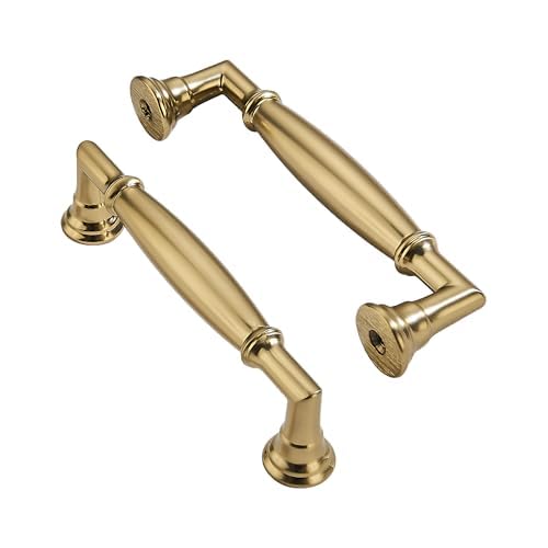 10 Pack 4 Inch Hole Center Brushed Brass