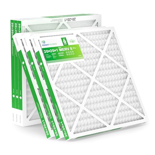 TRIGHTFILTERS 20x20x1 MERV 8 (6-Pack)