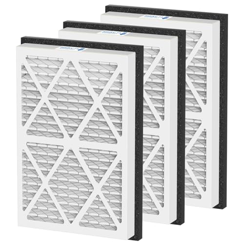 20x30x3 MERV 13 Pleated Air Filters Replacement Compatible with Zephyr VGF Series 20x30x3 Whole Home Return Air Grille Filter, MERV13 Air Filtration System, 3 Pack