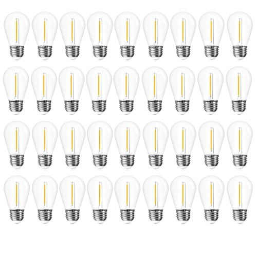 Jslinter 50 Pack Edison Bulb String Lights