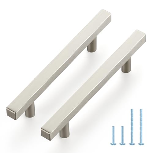 JOY DECOR 30 Pack 4 Inch Brushed Nickel Handles