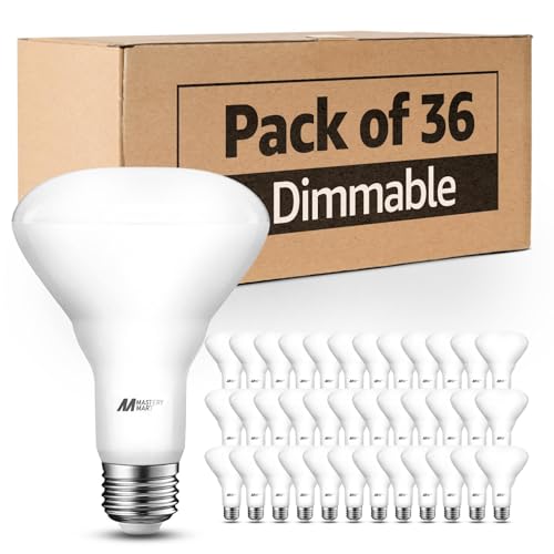 36 Pack BR30 LED Bulbs, 65W Equivalent, 4000K Neutral White, 700 Lumens, Flicker-Free, Dimmable Recessed Can Flood Lights for Home & Kitchen, Long Lasting & Energy Efficient, E26 Base, UL Listed