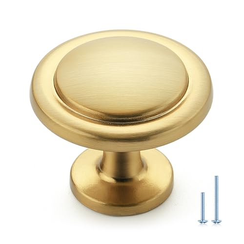 Ravinte 25 Pack Brushed Brass Cabinet Pulls