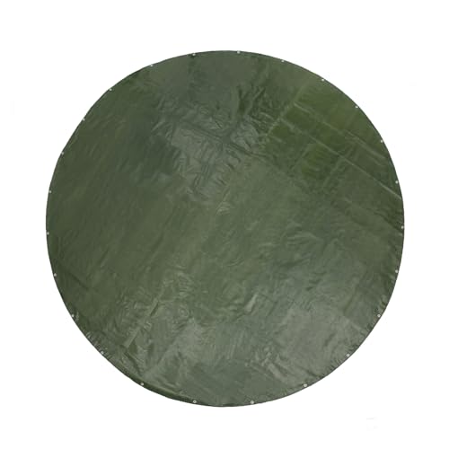 GUARD SHIELD Round Tarp Waterproof Heavy Duty Green 20 Feet Cover Outdoor Inflatable Pool Ground Cloth Tarps for Under Pool
