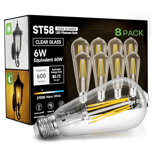 ST58 Dusk to Dawn Vintage Bulbs